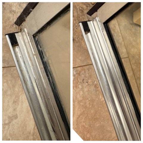 Shower Door Before and After